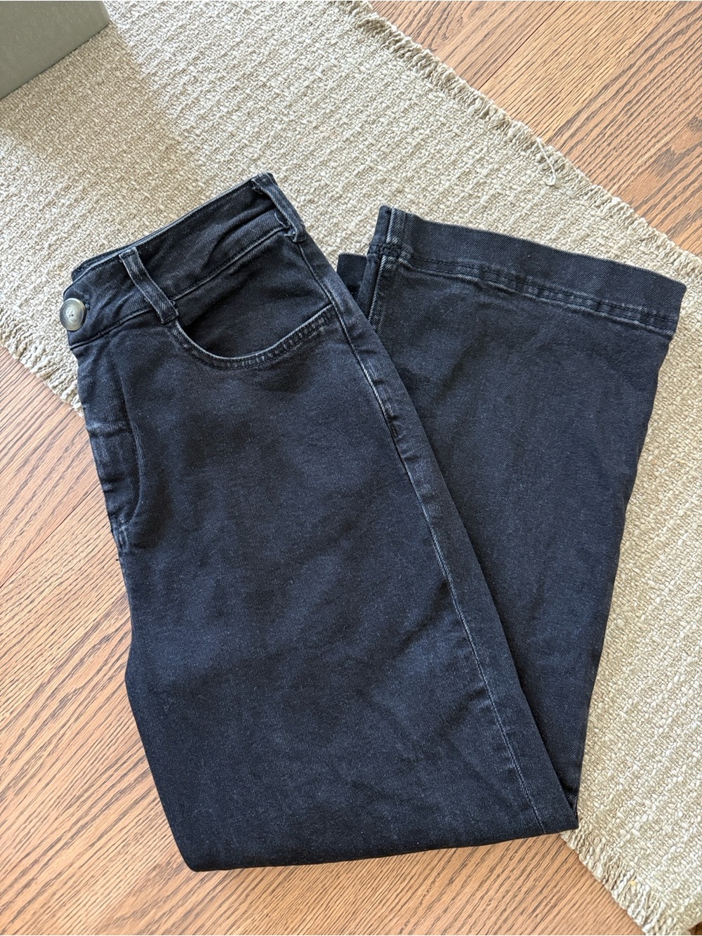 Pilcro by Anthropologie “The skipper” Black Wide Leg Jeans